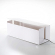 Cable organizer, WEB CABLE BOX,40 x 15,5 x H 14,5 cm, Yamazaki, White Cable organizer, WEB CABLE BOX,40 x 15,5 x H 14,5 cm, Yamazaki, White