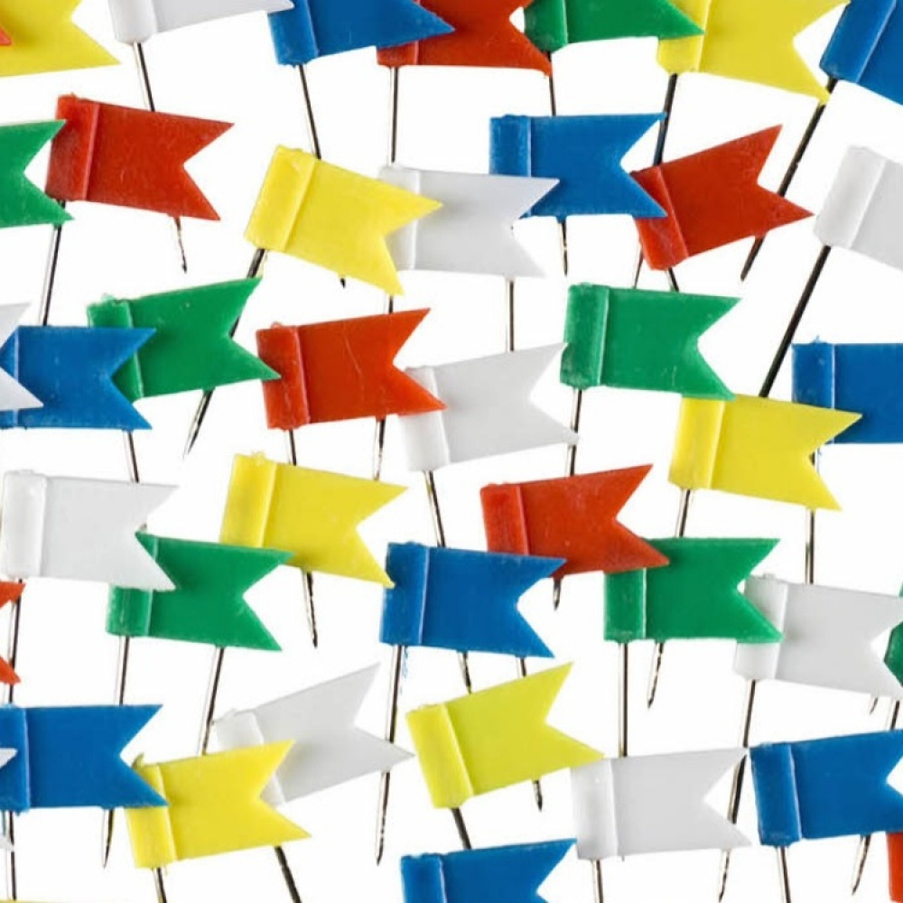 Map Pins, Set of 20, FLAG PINS in the group Storage / Office supplies at SmartaSaker.se (41348)