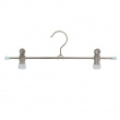 Classic Hanger for skirts, Metal, MAWA KLAMMERN CLIP, 30 cm, Silver / White Classic Hanger for skirts, Metal, MAWA KLAMMERN CLIP, 30 cm, Silver / White