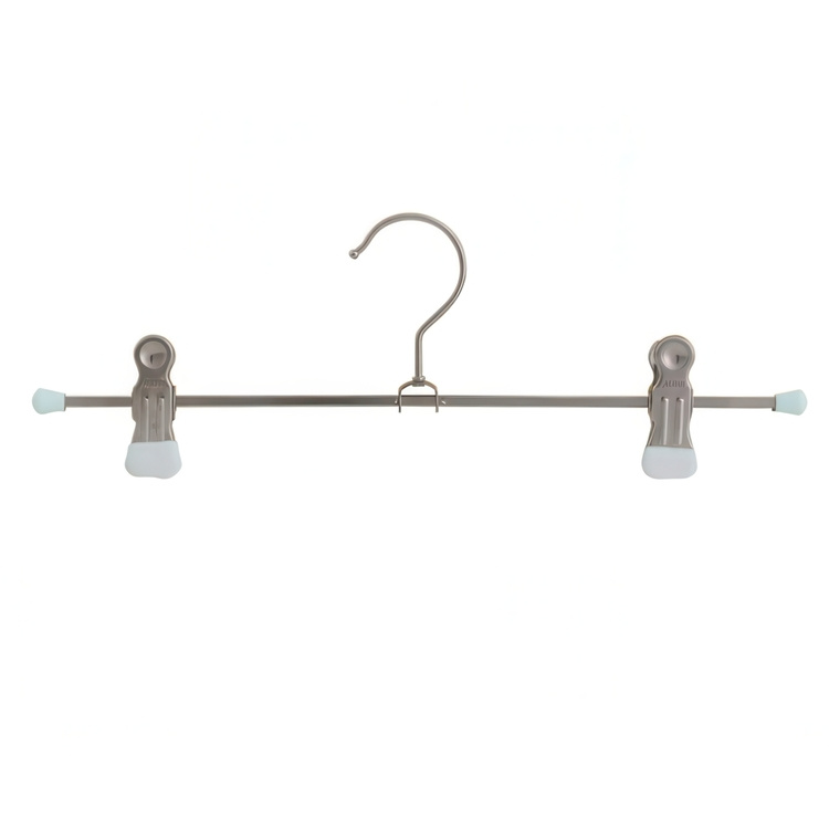 Classic Hanger for skirts, Metal, MAWA KLAMMERN CLIP, 30 cm, Silver / White in the group Storage / Wardrobe storage / Hangers and hooks at SmartaSaker.se (41357)