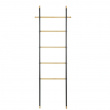 Clothes rack in metal, and bamboo, LOFT LEANING LADDER HANGER, 57 x H 162 cm, Black Clothes rack in metal, and bamboo, LOFT LEANING LADDER HANGER, 57 x H 162 cm, Black