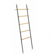 Clothes rack in metal, and bamboo, LOFT LEANING LADDER HANGER, 57 x H 162 cm, Black Clothes rack in metal, and bamboo, LOFT LEANING LADDER HANGER, 57 x H 162 cm, Black