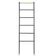 Clothes rack in metal, LOFT LEANING LADDER, 43,5 x H 162 cm, Black Clothes rack in metal, LOFT LEANING LADDER, 43,5 x H 162 cm, Black