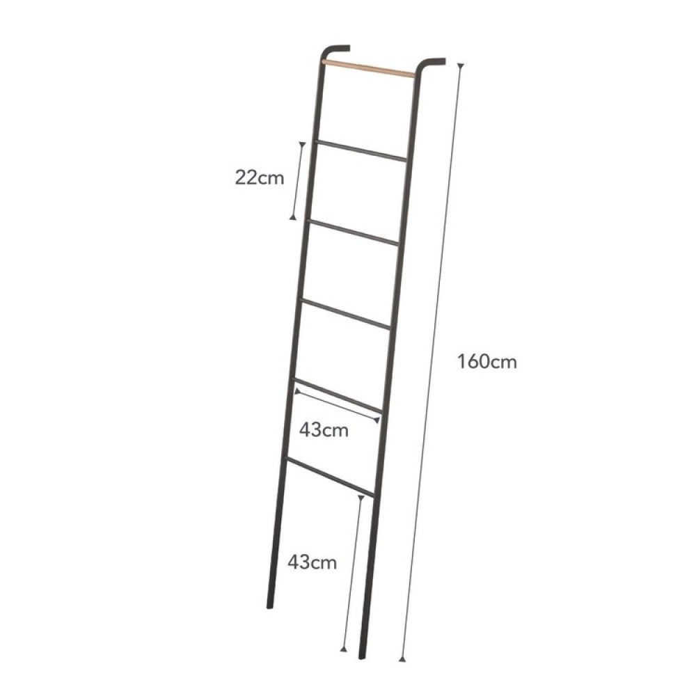 Clothes rack in metal, TOWER LEANING LADDER HANGER, 45 x 24 x H 160 cm, Yamazaki in the group Storage / Bedroom storage at SmartaSaker.se (41380)