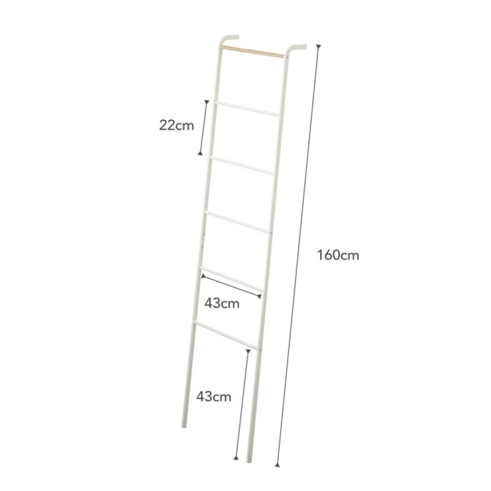 Clothes rack in metal, TOWER LEANING LADDER HANGER, 45 x 24 x H 160 cm, Yamazaki in the group Storage / Bedroom storage at SmartaSaker.se (41380)
