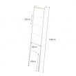 Clothes rack in metal, TOWER LEANING LADDER HANGER, 45 x 24 x H 160 cm, Yamazaki