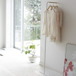 Clothes rack in metal, TOWER SLIM LEANING HANGER, Yamazaki