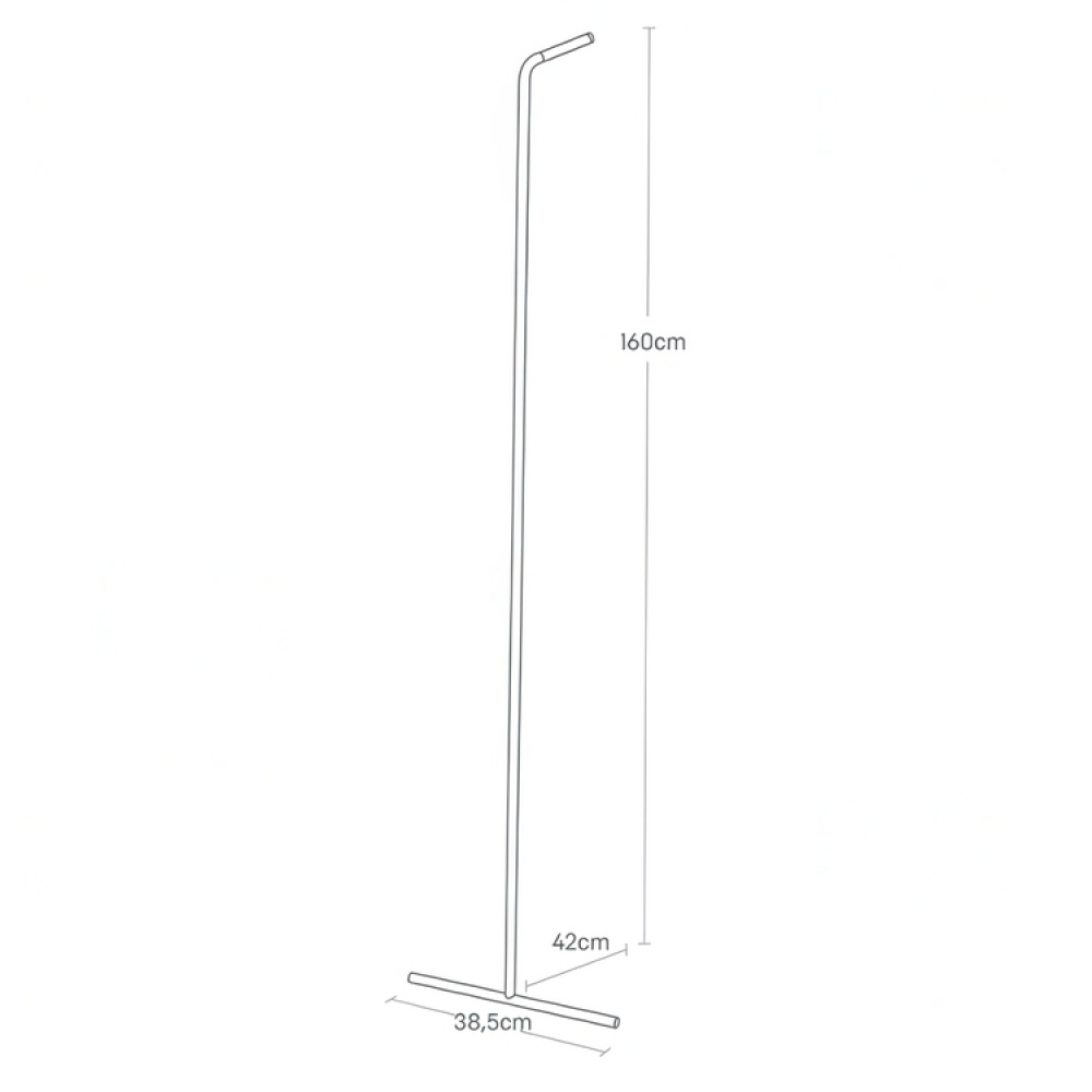 Clothes rack in metal, TOWER SLIM LEANING HANGER, Yamazaki in the group Storage / Bedroom storage / Clothes racks at SmartaSaker.se (41381)