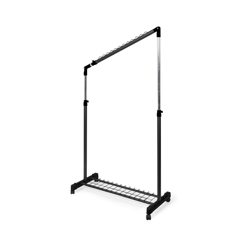 Mobile clothing rack, Adjustable, UNDER STAIRS, 91,5 x 42 x H 102 - 170 cm, Black / Silver in the group Storage / Wardrobe storage / Garment covers at SmartaSaker.se (41382)