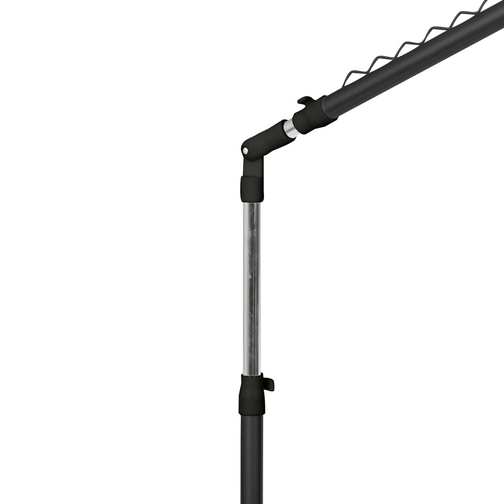 Mobile clothing rack, Adjustable, UNDER STAIRS, 91,5 x 42 x H 102 - 170 cm, Black / Silver in the group Storage / Wardrobe storage / Garment covers at SmartaSaker.se (41382)