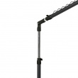 Mobile clothing rack, Adjustable, UNDER STAIRS, 91,5 x 42 x H 102 - 170 cm, Black / Silver Mobile clothing rack, Adjustable, UNDER STAIRS, 91,5 x 42 x H 102 - 170 cm, Black / Silver