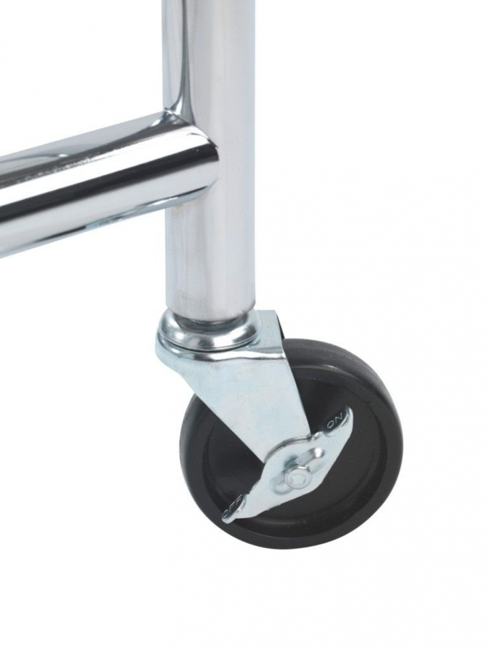 Mobile clothes rack with wheels, PROFI, 121 x 52 x H 185 cm, Silver in the group Storage / Bedroom storage / Clothes racks at SmartaSaker.se (41383)