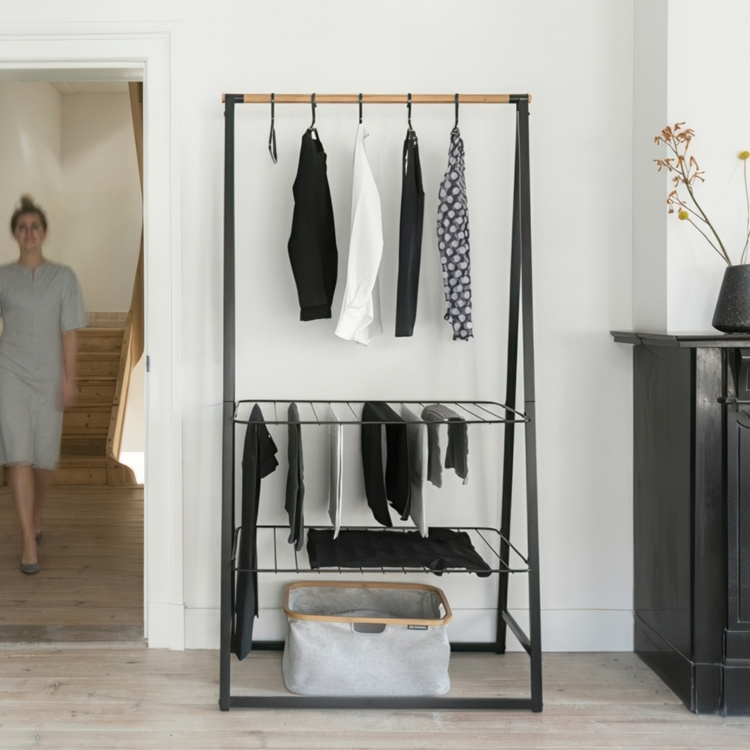 Clothing rack with Shelves, BRABANTIA LINN LARGE, 99,5 x 57 x H 190 cm in the group Storage / Bedroom storage / Clothes racks at SmartaSaker.se (41384)
