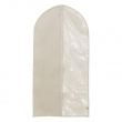 Garment bag, DRESSY CLOTHES COVER, 58 x H 115 cm, Beige /Transparent Garment bag, DRESSY CLOTHES COVER, 58 x H 115 cm, Beige /Transparent