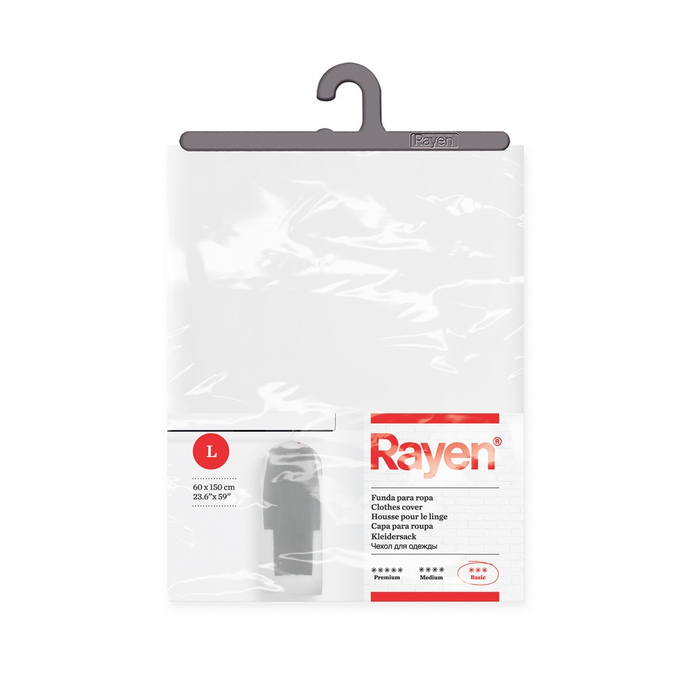 Dress cover / Garment bag, Extra Long, MILKY WHITE LARGE , 60 x H 150 cm, Transparent White in the group Storage / Wardrobe storage / Garment covers at SmartaSaker.se (41401)