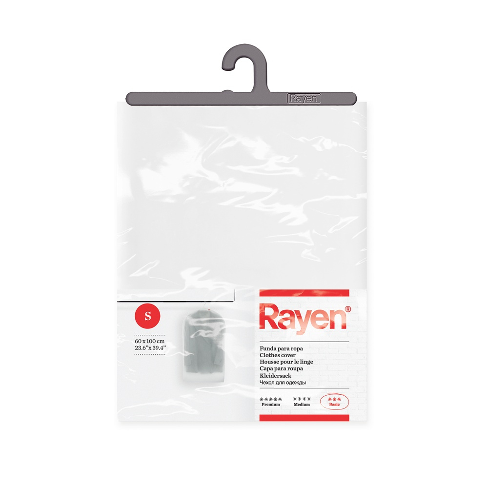 Dress cover / Garment bag, Short, MILKY WHITE SMALL, 60 x H 100 cm, Transparent White in the group Storage / Wardrobe storage / Garment covers at SmartaSaker.se (41403)