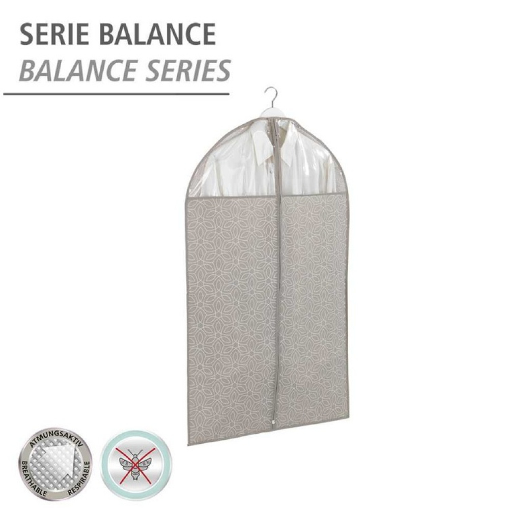Dress cover / Garment bag, BALANCE, 60 x H 100, Taupe in the group Storage / Wardrobe storage / Garment covers at SmartaSaker.se (41406)