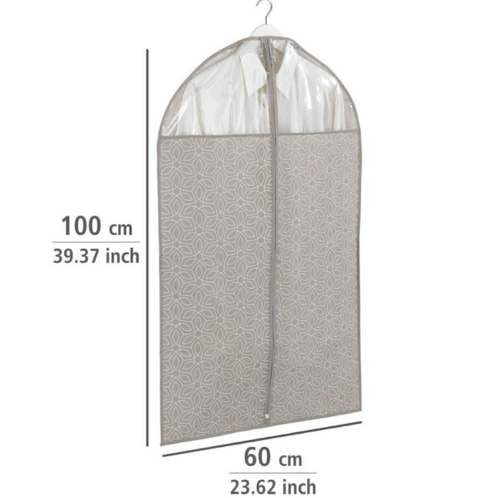 Dress cover / Garment bag, BALANCE, 60 x H 100, Taupe in the group Storage / Wardrobe storage / Garment covers at SmartaSaker.se (41406)