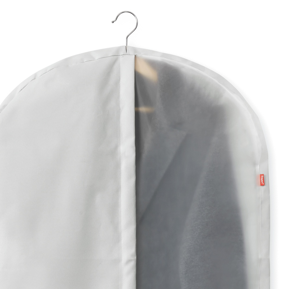  Garment bag, Extra Long, RAYEN PREMIUM, 60 x 5 x H 150 cm, Light Grey in the group Storage / Wardrobe storage / Garment covers at SmartaSaker.se (41407)