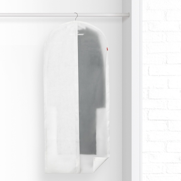 Garment bag, Extra Long, NON WOVEN, 60 x 5 x H 150, White / Clear in the group Storage / Wardrobe storage / Garment covers at SmartaSaker.se (41411)