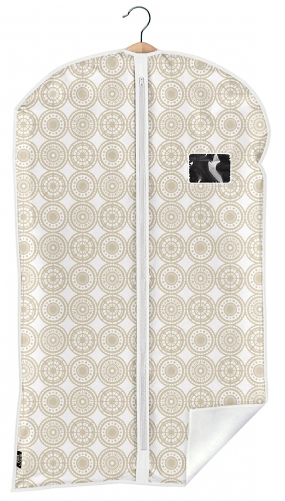 Dress cover / Garment bag, Short, ELLA SAND, 60 x H 100 cm, Beige in the group Storage / Wardrobe storage / Garment covers at SmartaSaker.se (41415)