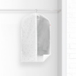 Dress cover / Garment bag, Short, RAIN, 60 x 5 x H 100 cm, Transparent / White