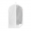 Dress cover / Garment bag, Short, RAIN, 60 x 5 x H 100 cm, Transparent / White