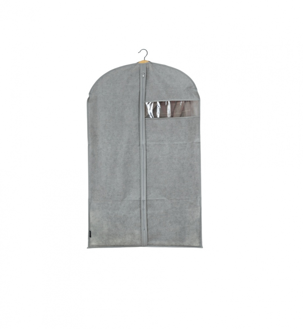 Dress cover / Garment bag, Short, STONE GREY, 60 x H100 cm, Grey in the group Storage / Wardrobe storage / Garment covers at SmartaSaker.se (41427)