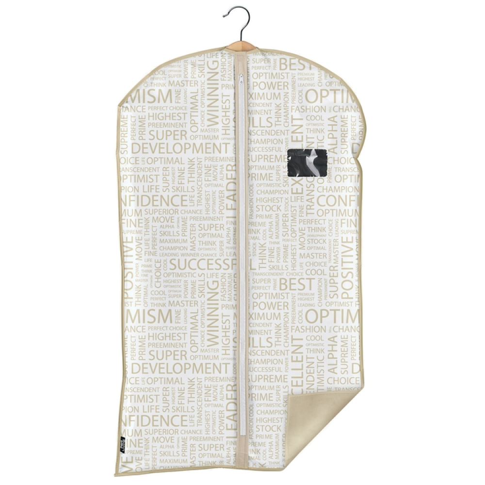 Dress cover / Garment bag, Short, URBAN GOLD, 60 x H 100 cm, White / Beige in the group Storage / Wardrobe storage / Garment covers at SmartaSaker.se (41432)