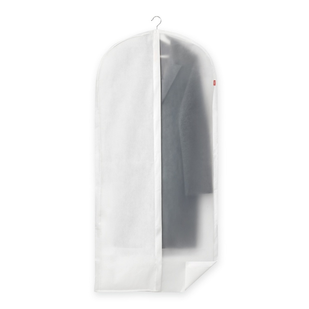 Garment bag, Long, NON WOVEN, 0 x 5 x H 135, Transparent / White in the group Storage / Wardrobe storage / Garment covers at SmartaSaker.se (41439)