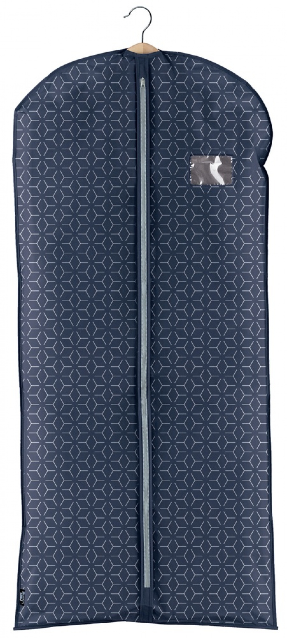 Dress cover / Garment bag, Long, METRIK BLUE, 60 x H135 cm, Blue in the group Storage / Wardrobe storage / Garment covers at SmartaSaker.se (41442)