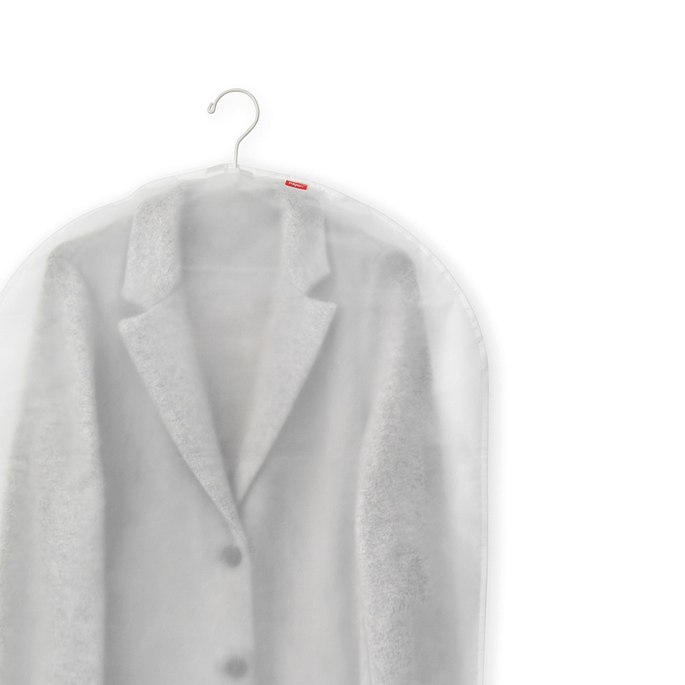 Dress cover / Garment bag, Long, MILKY WHIT MEDIUM , 60 x H 135, Transparent / Milky White in the group Storage / Wardrobe storage / Garment covers at SmartaSaker.se (41443)