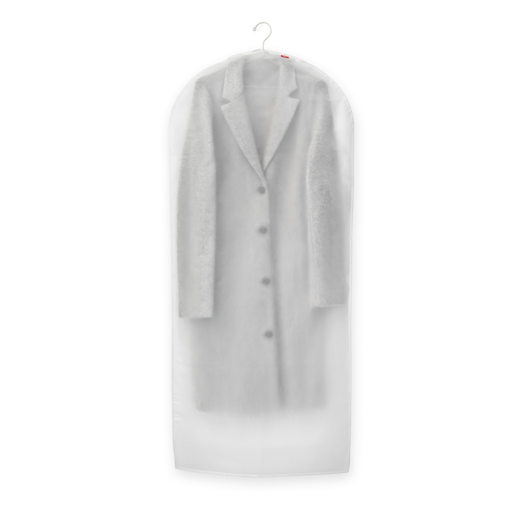 Dress cover / Garment bag, Long, MILKY WHIT MEDIUM , 60 x H 135, Transparent / Milky White in the group Storage / Wardrobe storage / Garment covers at SmartaSaker.se (41443)