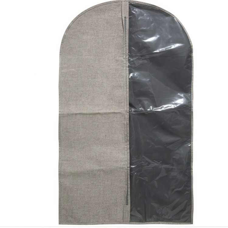 Garment bag, Short, ORGA, 60 x H 100 , Beige-Grey in the group Storage / Wardrobe storage / Garment covers at SmartaSaker.se (41450)
