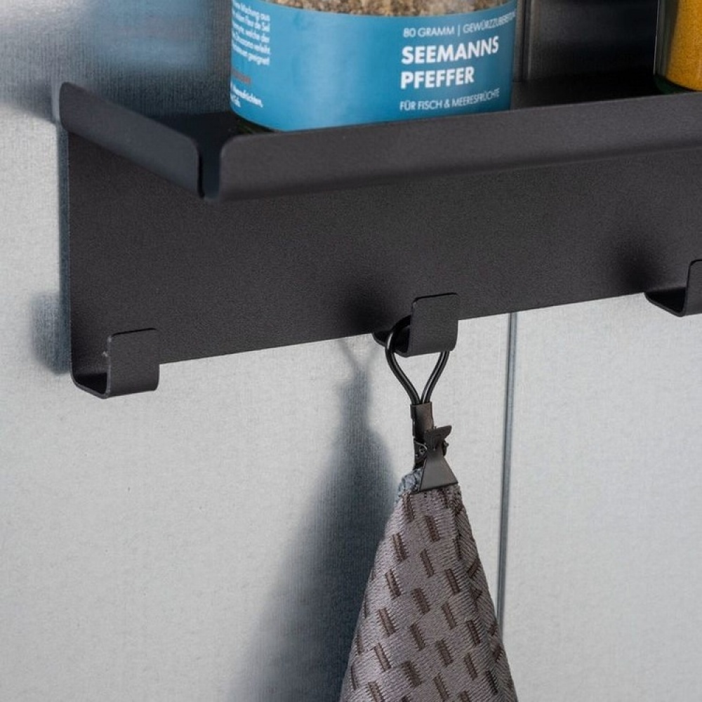 Towel clips, Set of 4, CLAMPING EYLETS, Black in the group Storage / Bathroom storage at SmartaSaker.se (41453)