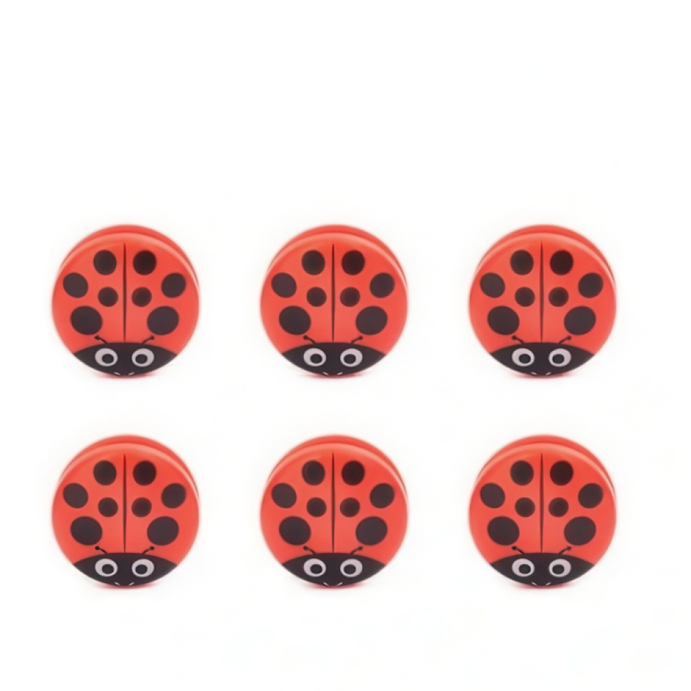 Clamps, Set of 6, LADYBUG BAG CLIPS, Kikkerland, Red / Black in the group Storage / Kitchen storage at SmartaSaker.se (41461)