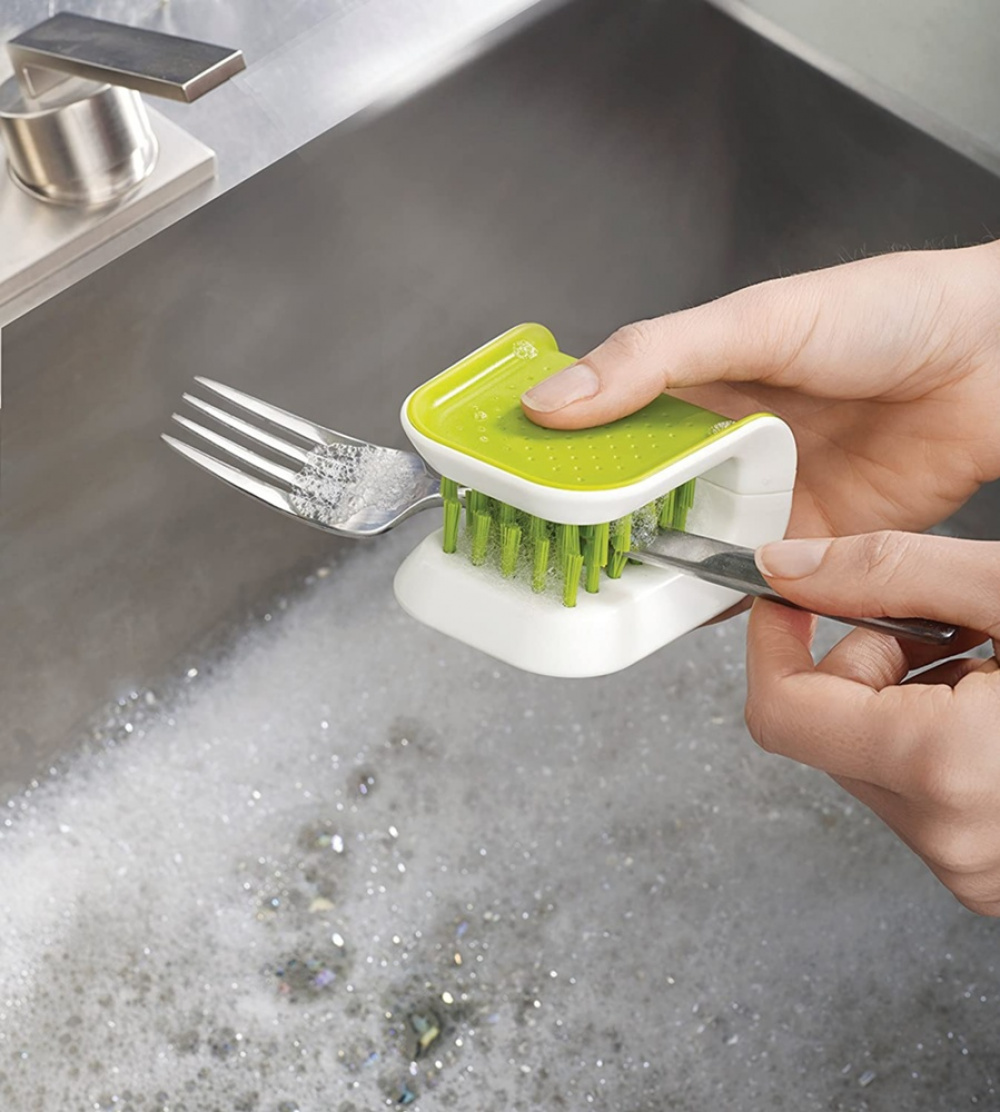 Knife and Cutlery Cleaner, BLADE-BRUSH, Joseph Joseph, Lime Green / White in the group Storage / Cleaning and waste sorting / Cloths and brushes at SmartaSaker.se (41463)