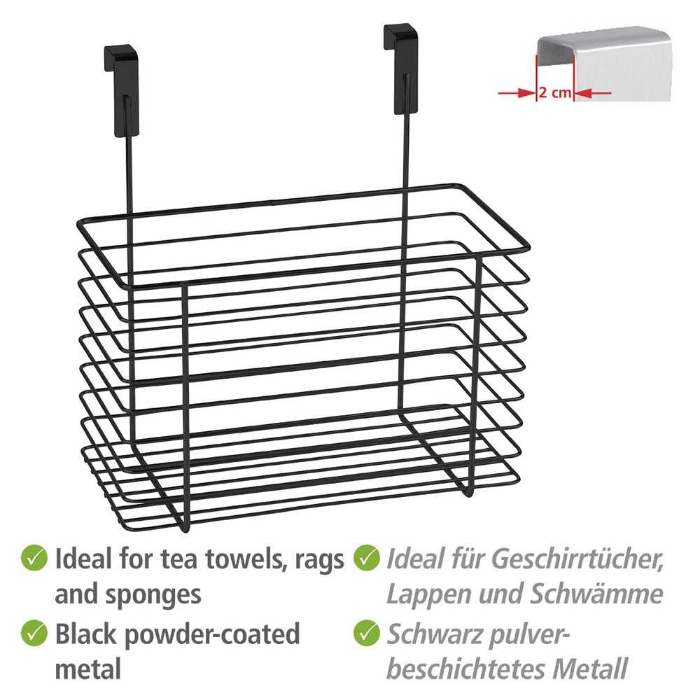 Basket in metal for cabinet door, LARGE EINHÄNGEKORB, 24 x 15 x H24,5 cm, Black in the group Storage / Kitchen storage / Kitchen cabinet organizers at SmartaSaker.se (41467)