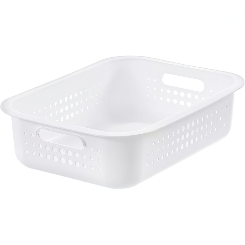 Basket, SMARTSTORE 6L BASKET RECYCLED, 37 x 28 x H10 cm, White in the group Storage / Storage room and garage / Baskets and buckets at SmartaSaker.se (41469)
