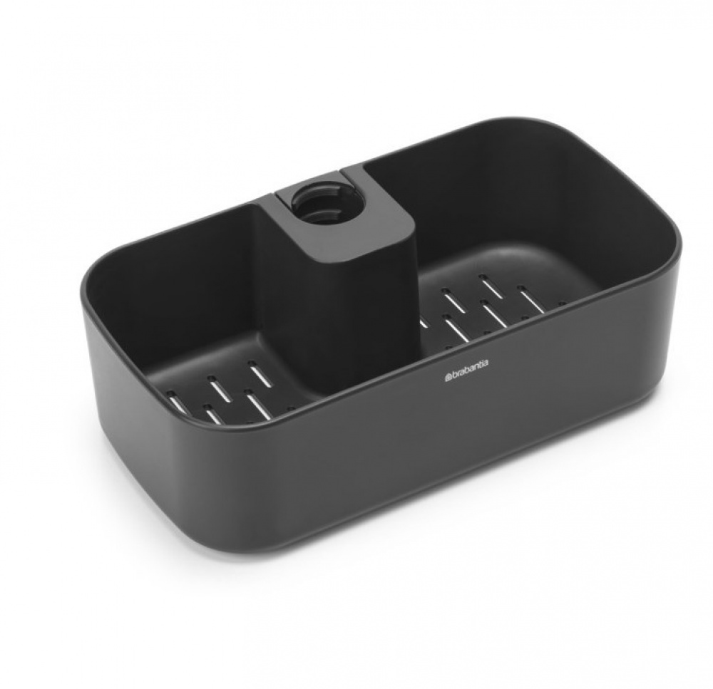 Shower Caddy, RENEW, 24,4 cm x 13,3 cm x H7,5 cm , Brabantia, Dark Grey in the group Storage / Bathroom storage at SmartaSaker.se (41471)