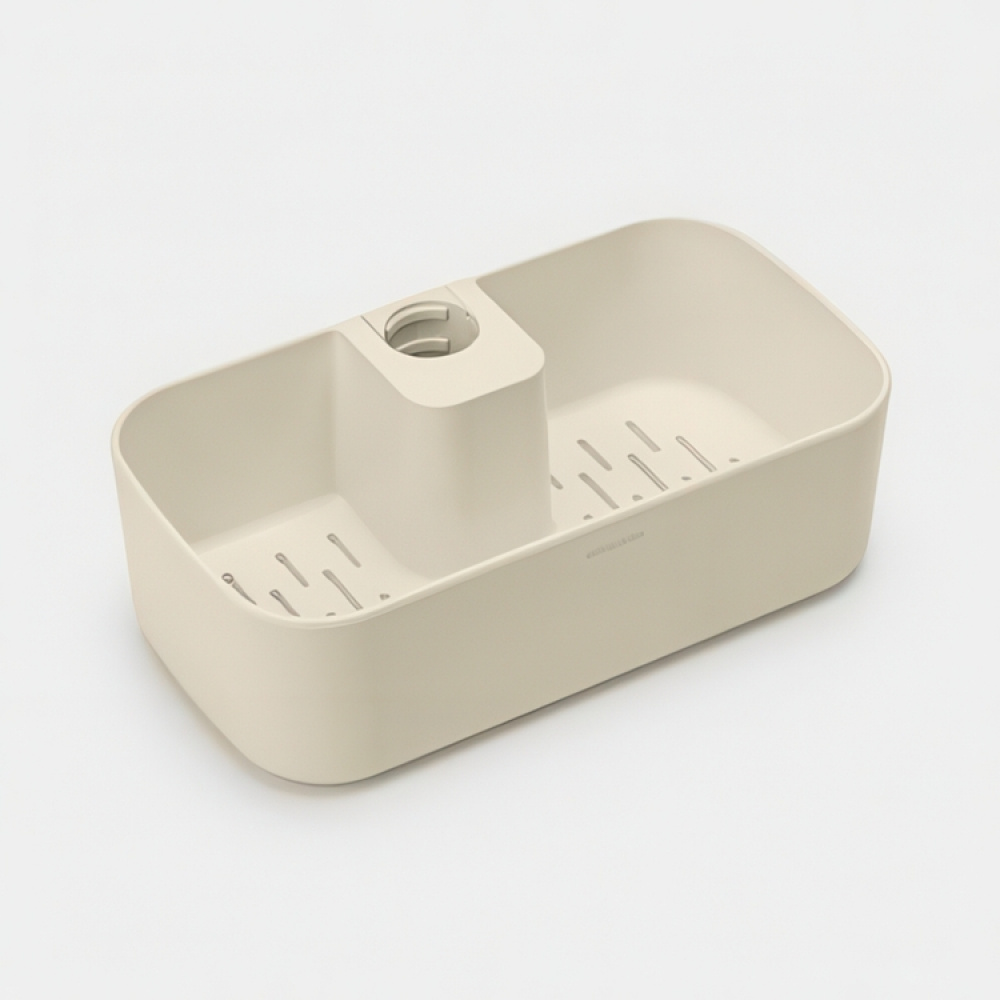 Shower Caddy, RENEW, 24,4 x 13,3 x H 7,5 cm , Brabantia, Soft Beige in the group Storage / Bathroom storage / Bath and shower caddies at SmartaSaker.se (41472)