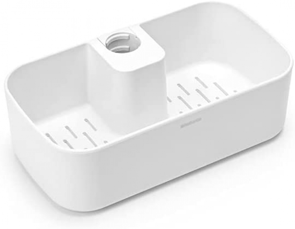 Shower Caddy, RENEW, 24,4 x 13,3 x H7,5 cm , Brabantia, White in the group Storage / Bathroom storage / Bath and shower caddies at SmartaSaker.se (41473)