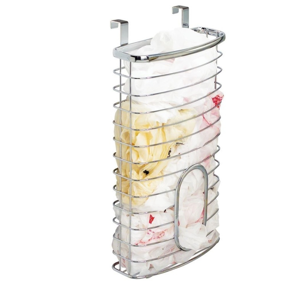 Basket for cabinet door for plastic bags, AXIS, 20,6 x 10 x H 37,6 cm, Silver in the group Storage / Kitchen storage / Kitchen cabinet organizers / Under sink storage at SmartaSaker.se (41474)