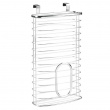 Basket for cabinet door for plastic bags, AXIS, 20,6 x 10 x H 37,6 cm, Silver  Basket for cabinet door for plastic bags, AXIS, 20,6 x 10 x H 37,6 cm, Silver