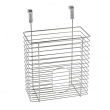 Basket for cabinet door, PLASTIC BAG ORGANIZER, 12 x 20 x H30 cm, Silver Basket for cabinet door, PLASTIC BAG ORGANIZER, 12 x 20 x H30 cm, Silver