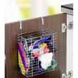 Basket for cabinet door, PLASTIC BAG ORGANIZER, 12 x 20 x H30 cm, Silver Basket for cabinet door, PLASTIC BAG ORGANIZER, 12 x 20 x H30 cm, Silver