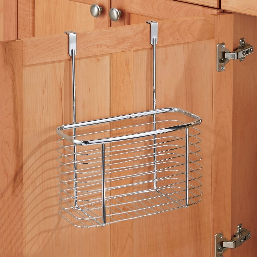 Basket for cabinet door, High, ID CABINET BASKET, 15 x 28 x H 35 cm,Silver in the group Storage / Kitchen storage / Kitchen cabinet organizers / Under sink storage at SmartaSaker.se (41476)