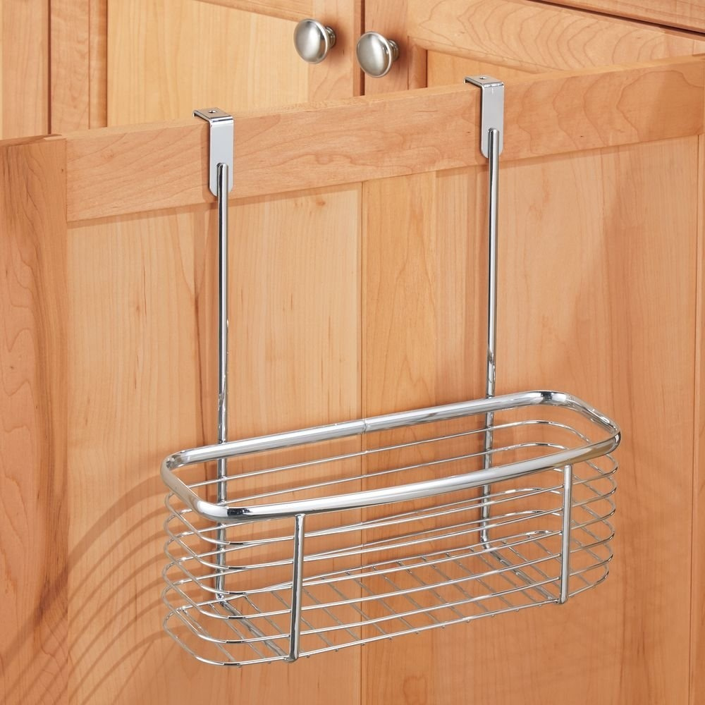 Basket for cabinet door, Low, AXIS, 28 x 13,5 x H30,5 cm, Silver in the group Storage / Kitchen storage / Kitchen cabinet organizers / Under sink storage at SmartaSaker.se (41477)