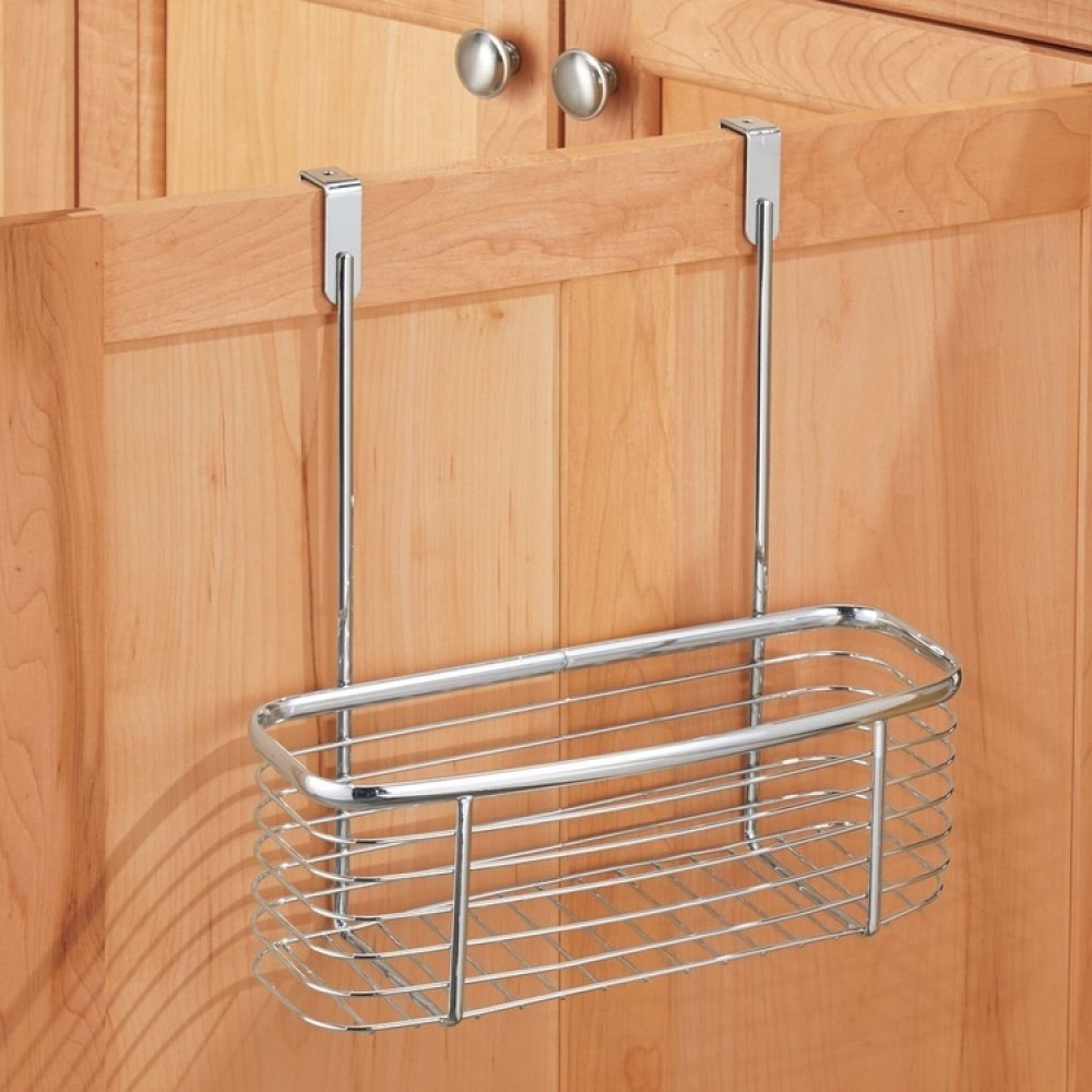 Basket for cabinet door, Low, AXIS, 28 x 13,5 x H30,5 cm, Silver in the group Storage / Kitchen storage / Kitchen cabinet organizers / Under sink storage at SmartaSaker.se (41477)