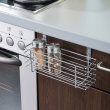 Basket for cabinet door, SLIM EINHÄNGEKORB, 24 x 10 x H 11,5 cm, Silver Basket for cabinet door, SLIM EINHÄNGEKORB, 24 x 10 x H 11,5 cm, Silver